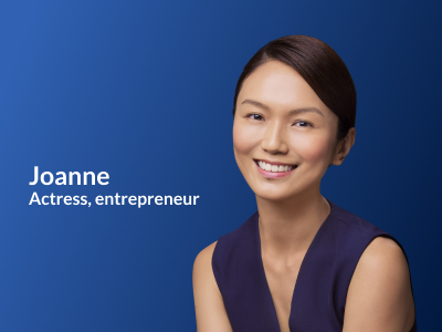 Joanne Peh - actress, entrepreneur, Endowus client